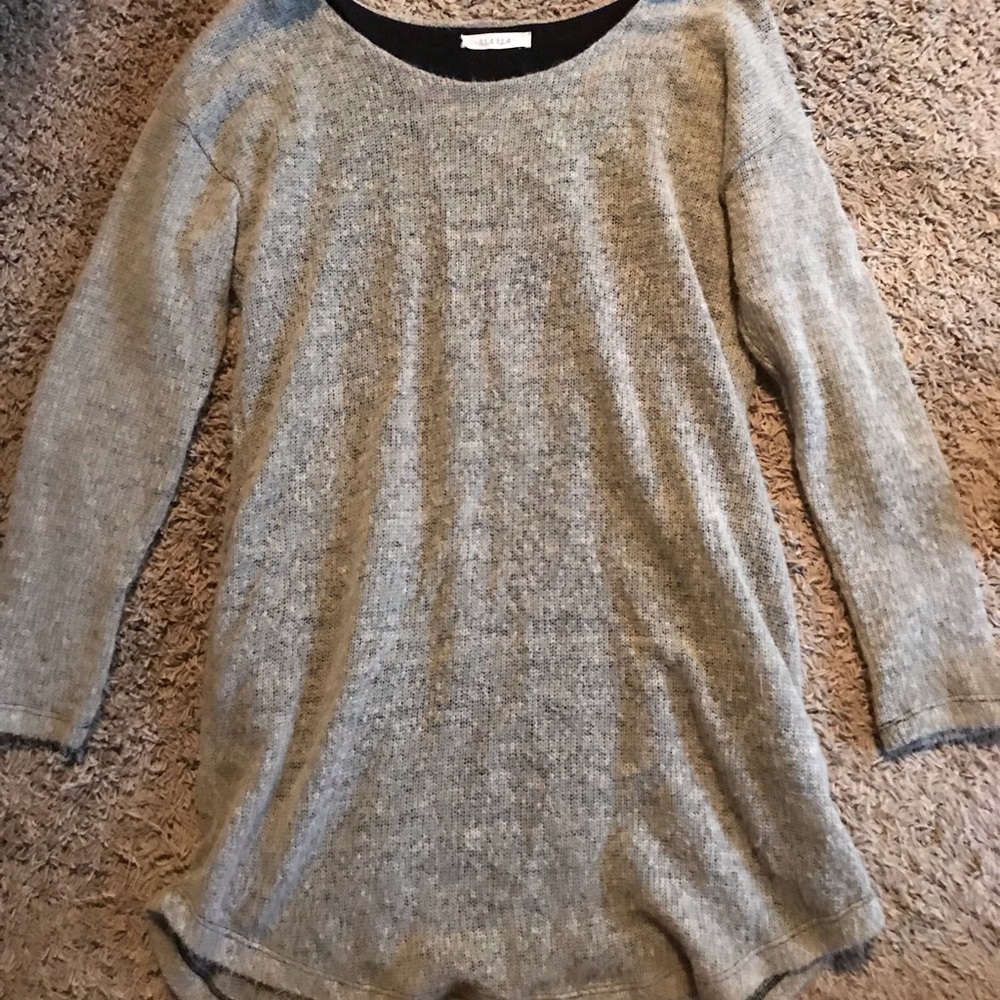 Long sleeved cashmere dress